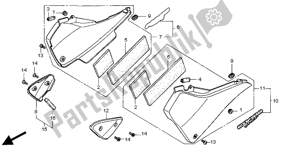 Wszystkie części do Boczna Ok? Adka Honda CB 900F Hornet 2002
