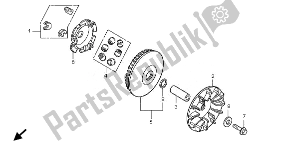 Todas las partes para Cara De La Unidad de Honda SH 300 2010