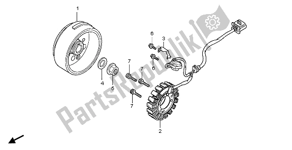 Todas las partes para Generador de Honda CBR 125 RW 2007