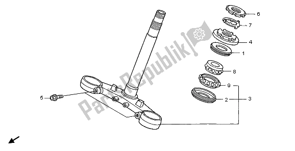 Toutes les pièces pour le Potence De Direction du Honda VFR 800A 2006