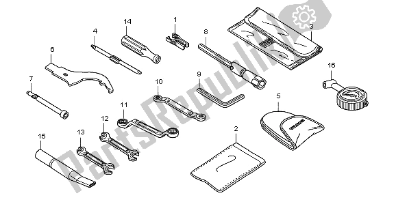 Todas las partes para Herramientas de Honda CB 1000 RA 2009