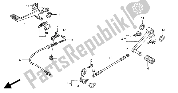 Todas las partes para Pedal de Honda CBR 900 RR 2000