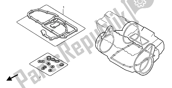 All parts for the Eop-2 Gasket Kit B of the Honda CB 1300 SA 2007