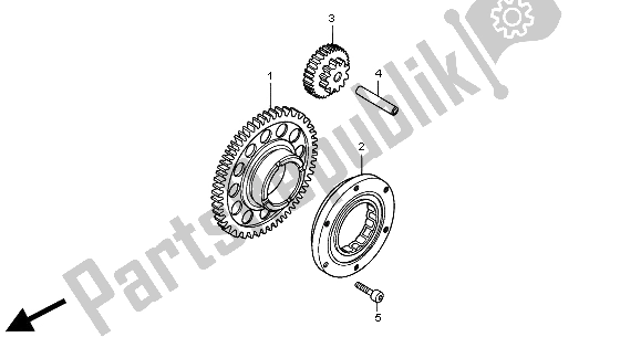 Todas las partes para Embrague De Arranque de Honda CBR 900 RR 2000