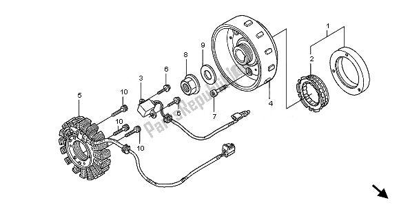 Wszystkie części do Generator Honda FES 150A 2008