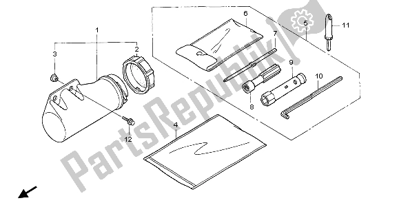 Toutes les pièces pour le Outils du Honda TRX 400 EX Sportrax 2004