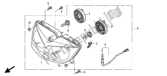 Todas las partes para Faro (reino Unido) de Honda XL 1000V 2004