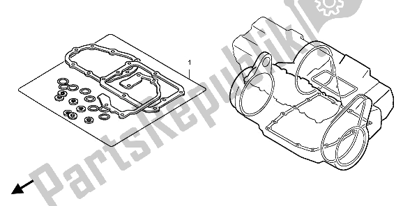 All parts for the Eop-2 Gaspet Kit B of the Honda CB 600F Hornet 2009