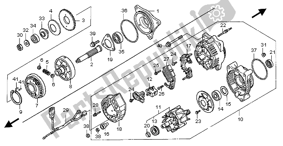 Todas las partes para Generador de Honda ST 1100A 1998