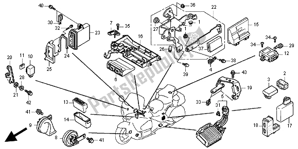 Wszystkie części do Jednostka Steruj? Ca Honda GL 1800 2012