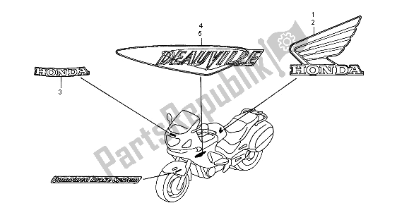 All parts for the Mark of the Honda NT 650V 2000