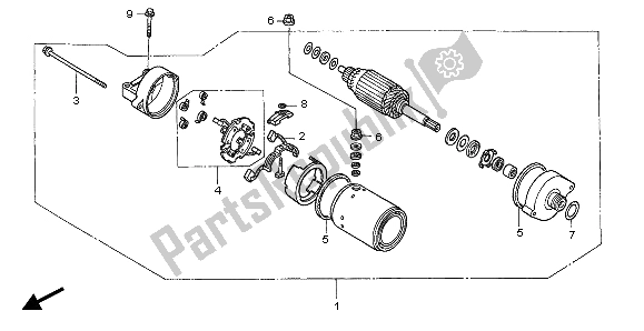 Todas las partes para Motor De Arranque de Honda CBF 600S 2007