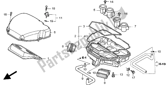 Todas las partes para Filtro De Aire de Honda CBR 1100 XX 1999