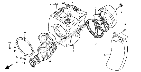 Todas las partes para Filtro De Aire de Honda CR 85R SW 2004