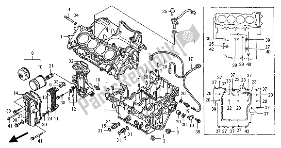 Wszystkie części do Korbowód Honda CB 600F Hornet 2001