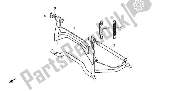 Tutte le parti per il In Piedi del Honda NHX 110 WH 2013