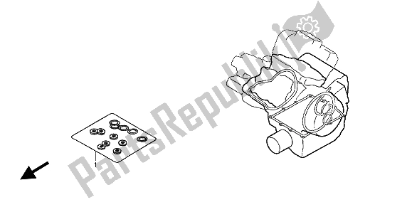 Alle onderdelen voor de Eop-2 Pakkingset B van de Honda VT 750C 2004