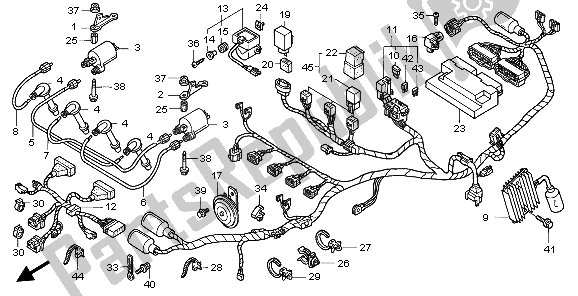 Alle onderdelen voor de Kabelboom van de Honda CBR 1100 XX 1999