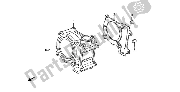 Todas las partes para Cilindro de Honda PES 125R 2011