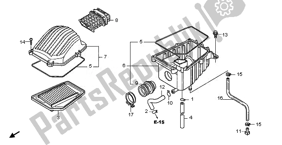 Todas las partes para Filtro De Aire de Honda CBR 125 RW 2011