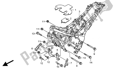 Todas las partes para Cuerpo Del Marco de Honda CBR 250R 2011