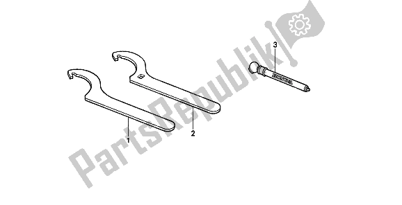 All parts for the Fop-1 Tools of the Honda XR 600R 1990