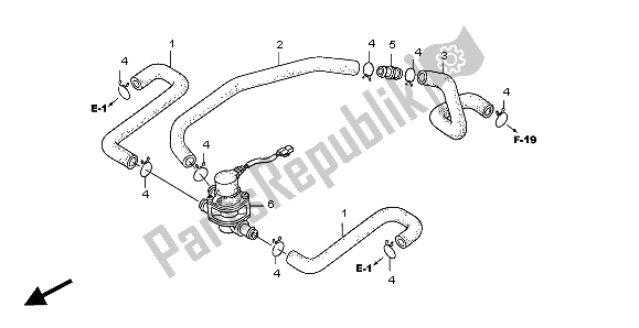 Tutte le parti per il Valvola Di Controllo Iniezione Aria del Honda CB 1300 2007