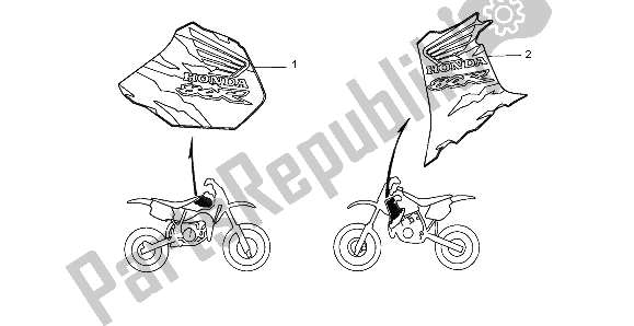 Todas las partes para Marca de Honda CR 80R SW 1997