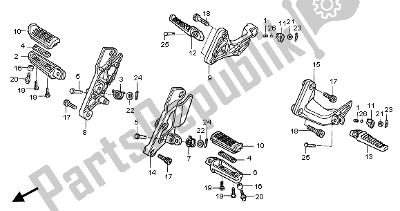 Todas las partes para Paso de Honda CB 1300 2005