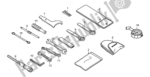 Todas las partes para Herramientas de Honda CBF 1000A 2007