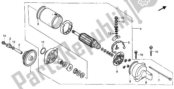 Todas las partes para Motor De Arranque de Honda CBR 1000F 1992