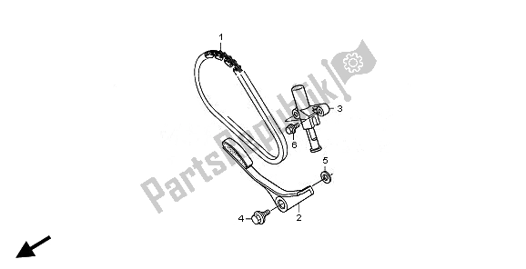 All parts for the Cam Chain of the Honda TRX 250X 2010