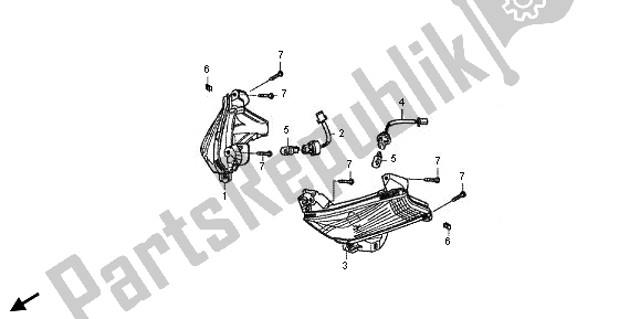 Tutte le parti per il Winker del Honda FJS 600D 2011