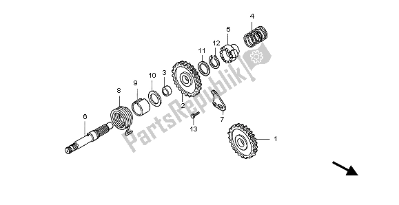 Todas las partes para Husillo De Arranque de Honda CR 85 RB LW 2007