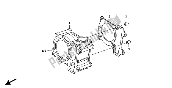 Tutte le parti per il Cilindro del Honda SH 125 2007