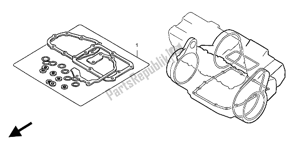 All parts for the Eop-2 Gasket Kit B of the Honda CB 750F2 1999