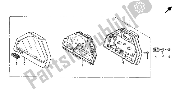 Todas as partes de Metro (kmh) do Honda CBR 1000 RR 2007