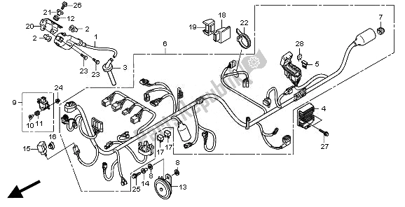 Todas las partes para Arnés De Cables de Honda CBR 250R 2011