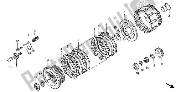 Wszystkie części do Sprz? G? O Honda NX 250 1993