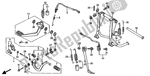 All parts for the Panel & Stand of the Honda ST 1100A 1994