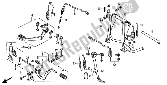 All parts for the Panel & Stand of the Honda ST 1100A 1994