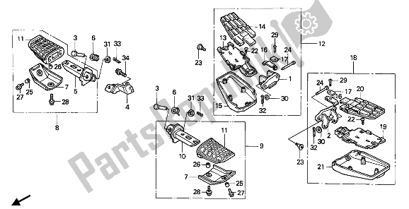 Todas las partes para Paso de Honda PC 800 1989