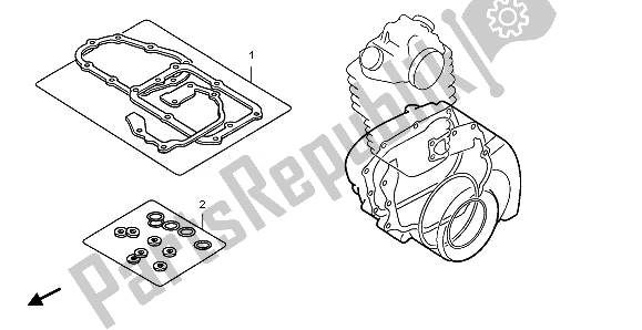 Alle onderdelen voor de Eop-2 Pakkingset B van de Honda CBR 125 RW 2008