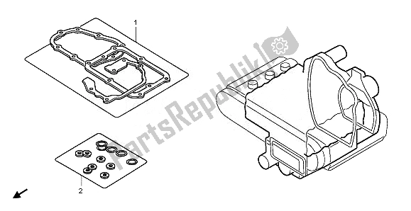 Alle onderdelen voor de Eop-2 Pakkingset B van de Honda GL 1800 2008