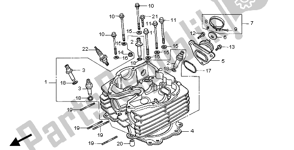 Todas las partes para Cabeza De Cilindro de Honda XR 600R 1997