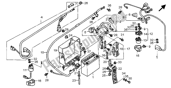 Tutte le parti per il Batteria del Honda GL 1500A 1996