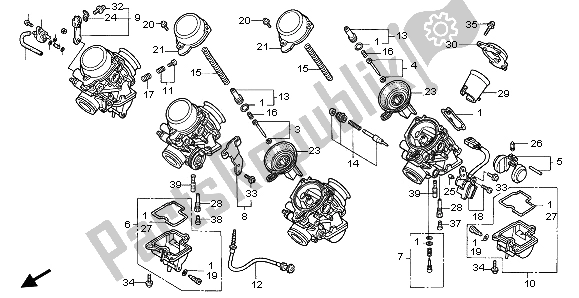 Tutte le parti per il Carburatore (parti Componenti) del Honda CBR 900 RR 1997