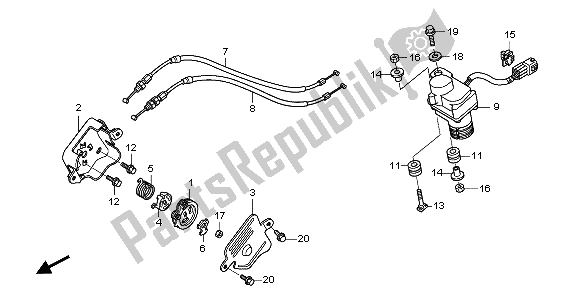 Todas las partes para Servo Motor de Honda CBR 1000 RR 2006