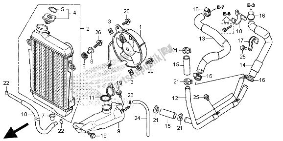 Toutes les pièces pour le Radiateur du Honda SH 300 2013