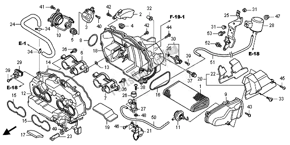 Todas las partes para Filtro De Aire de Honda CB 1000R 2010